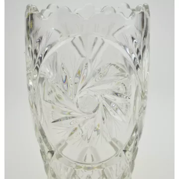 Crystal Vase - 8 Pointed Star Pattern - 7.625 Tall