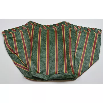 Longaberger Cranberry Basket Liner - Imperial Stripe