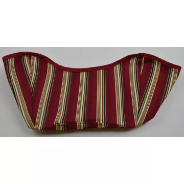 Longaberger Get Together Basket Liner - Holiday Stripe