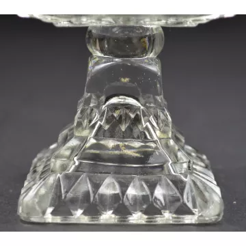 Jeannette Glass Wedding Clear Pattern - Wedding Bowl No Lid - 4.375 Tall