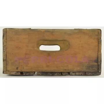 Pepsi Cola Crate - Wood Grain Carrier - Signer