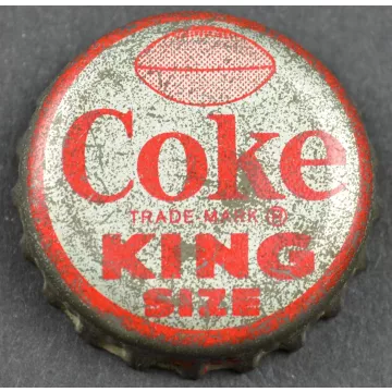Coca Cola NFL All Star Bottle Cap - Detroit Lions - Roger Brown - Coke King Size