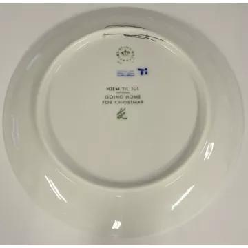 Royal Copenhagen Collector Plate - Going Home For Christmas 1973