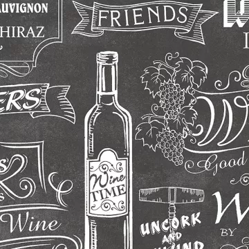 CK36631 Chalkboard Wallpaper Black CREATIVE KITCHENS Norwall Wallcovering