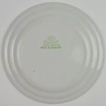 John Maddock & Sons - Bread & Butter Plate - Burgundy Floral Pattern