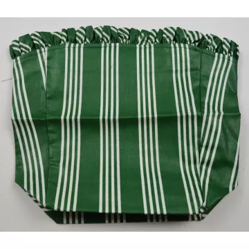 Longaberger 1998 Glad Tidings Basket Liner - Hunter Green Stripe