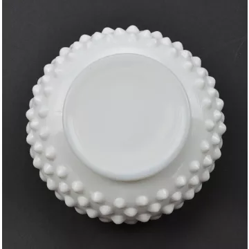 Fenton Art Glass - Hobnail Milk Glass Patteren - Violet Vase - 2.5 Tall