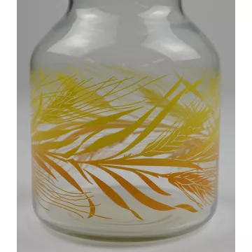 Libbey Glass - Golden Wheat Pattern - Carafe - 9 Tall