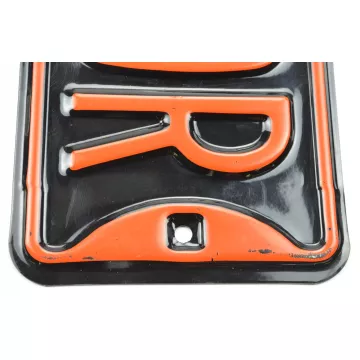 Yellow Jacket Drive Black & Orange Metal Sign