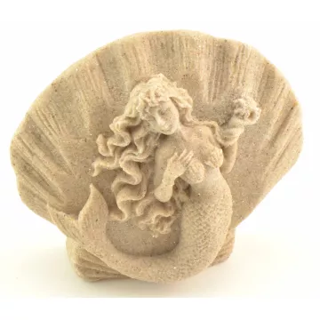 SAND-DECO Sand Sculpture Figurine - Mermaid - 4 Tall