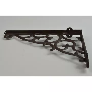 Wall Shelf Bracket - Ornate Pattern - Cast Iron - 10.875