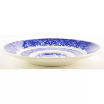 SCIO Pottery Company - Blue Willow - Flat Cup Saucer