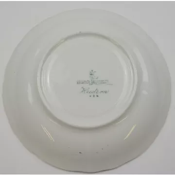 Homer Laughlin China - Hudson Pink Floral Pattern - Flat Cup Saucer