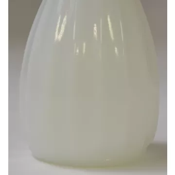 Vintage Fluted Milk Glass Bud Vase - 8.75 Tall