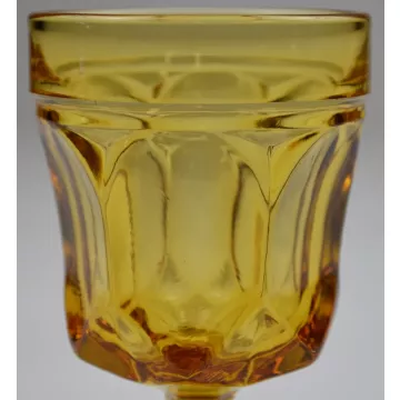 Anchor Hocking Fairfield Amber Pattern - Wine Glass - 5.25 Tall