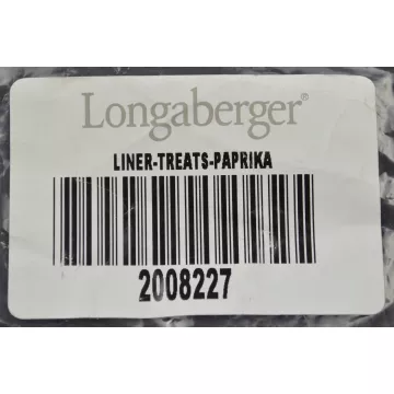 Longaberger Treats Basket Liner - Paprika