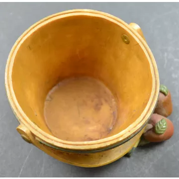 Blossom Bucket Basket Design Candle Votive - 2.75 Tall