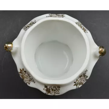 50th Anniversary Lidded Sugar Bowl - With Gold Embellishments