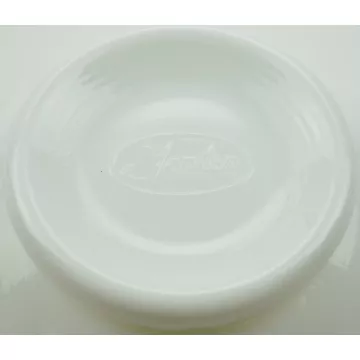 Fenton Art Glass Crimped Bowl - Silver Crest - 4 Tall