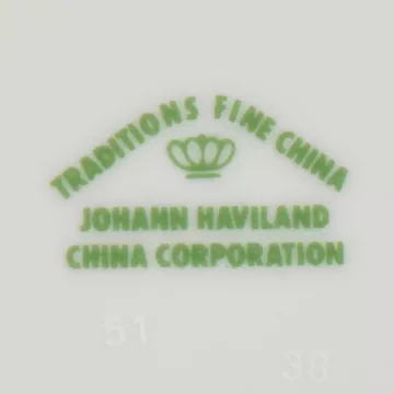Johann Haviland - Traditions Fine China - Moss Rose Pattern - Dessert Bowl