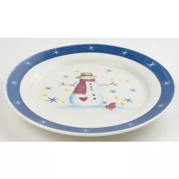Holiday Home - Snowman Pattern - Salad Plate