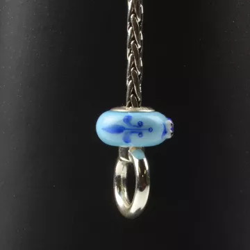 Fenton Art Glass Artisan Crafted Bead - Kappa Kappa Gamma - Sterling Silver Core