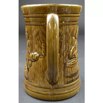 McCoy Pottery Buccaneer Pattern - Beer Pitcher - 8.25 Tall