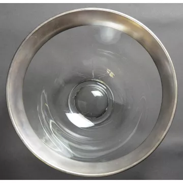 Dorothy Thorpe Crystal Silver Band Pattern - Salad Bowl - 10.125 Round