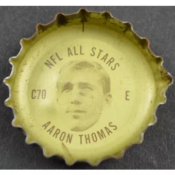 Coca Cola NFL All Stars Bottle Cap - New York Giants - Aaron Thomas - Coke