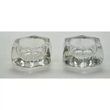 Pressed Glassed Salts - Set Of Two