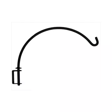 Removable Wrought Iron Swivel Plant Hanger & Bracket - 13 Deep