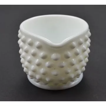 Fenton Art Glass - Hobnail Milk Glass Pattern - Individual Creamer - 2 Tall