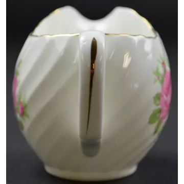 Adderley Fine Bone China Pink Rose Creamer - 2.75 Tall