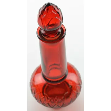 Vintage Avon Ruby Red Somewhere Cologne Bottle - 7 Tall