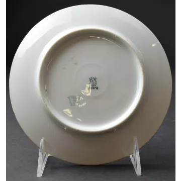 Jaeger & Co. Purple & Green Floral Bread & Butter Plate - Bavaria - 6.75 Round