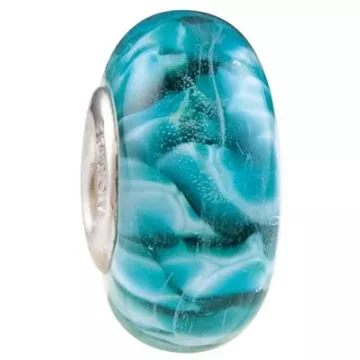 Fenton Art Glass Artisan Crafted Bead - Mermaid - Sterling Silver Lined