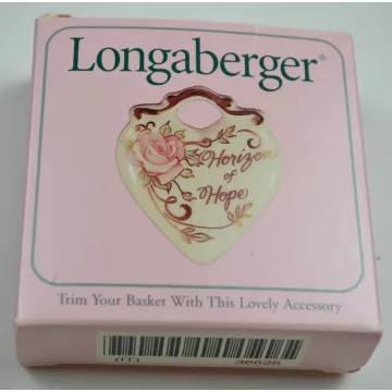 Longaberger 1999 Horizon Of Hope Basket Combo With Tie On