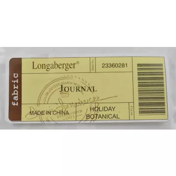 Longaberger Journal Basket Liner - Holiday Botanical