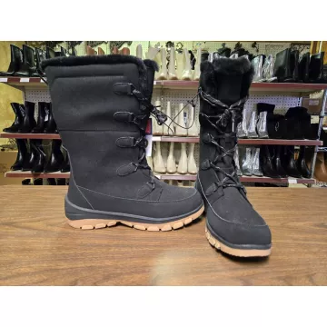 Women's Carla Tall Winter Boots Jet Black AE287 Waterproof 6-11