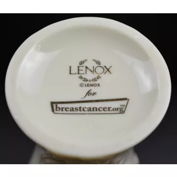 Lenox Breast Cancer Vase With Gold Accent - 8 Tall