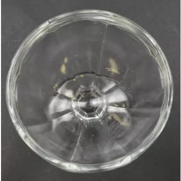 Clear Pressed Glass Panel Pattern Low Sherbet - 2.875 Tall