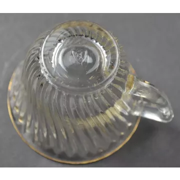 Federal Glass - Diana Gold Trim Pattern - Flat Cups - 2 Tall