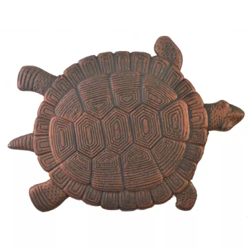 Turtle Stepping Stone - Bronze Cast Iron - 14.5" Long