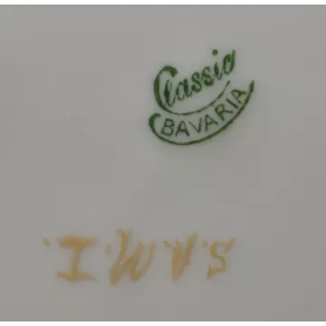 Classic Bavaria Peach Floral Gold Trim Bread & Butter Plate - 6.625 Round