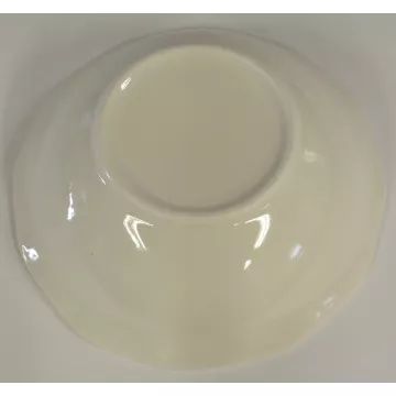 White Soup / Cereal Bowl With Slightly Scalloped Rim - 6.625 Round