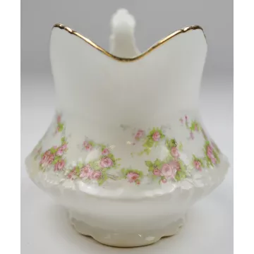 Homer Laughlin China - Hudson Pink Floral Pattern - Gravy Boat