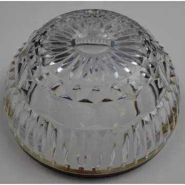 Crystal Bowl With Silver Plated Rim - 8.5 Round