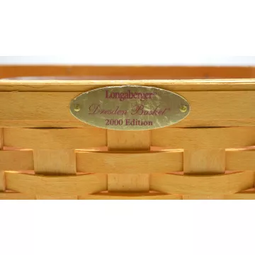 Longaberger 2000 Dresden Basket Combo With Protecter