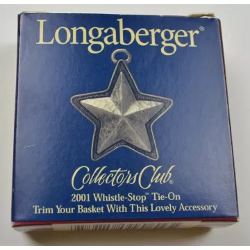 Longaberger Collectors CLub 2001 Whistle Stop Tie-On