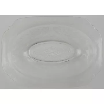 Indiana Glass - Recollection Clear - Oval Vegetable Bowl - 10 Long